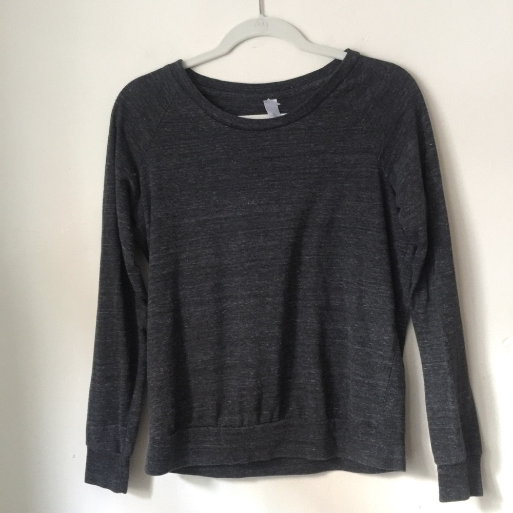 Alternative Apparel dark gray long sleeved tee
